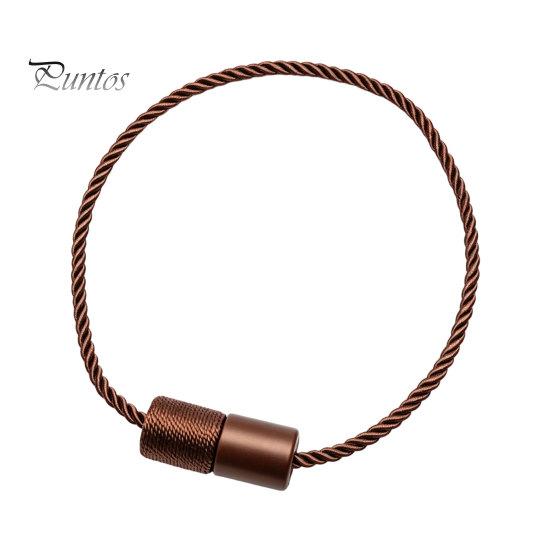 Curtain Ties Magnetic Tiebacks, Modern Simple Rope Tie Backs, Heavy Duty Magnets Decorative Drapes Weave Holdbacks for Home Bedroom Office Wall Damage