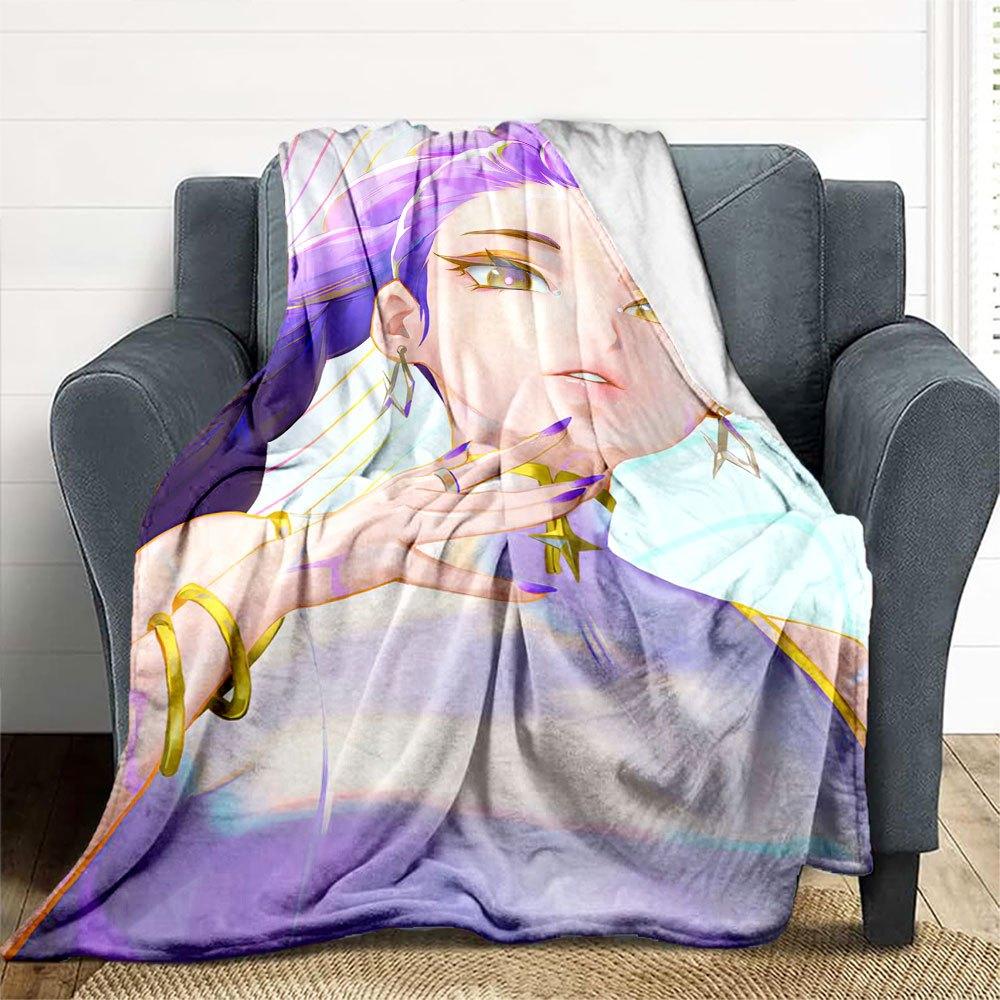 "Vivid Purple Hair Earrings: Add a Pop of Color to Your Look!"Blanket Lightweight Flannel Throw Blanket for Sofa, Bed, Travel, Camping, Livi