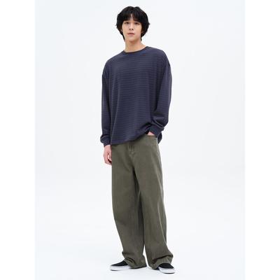 Cotton Washed Pants Khaki