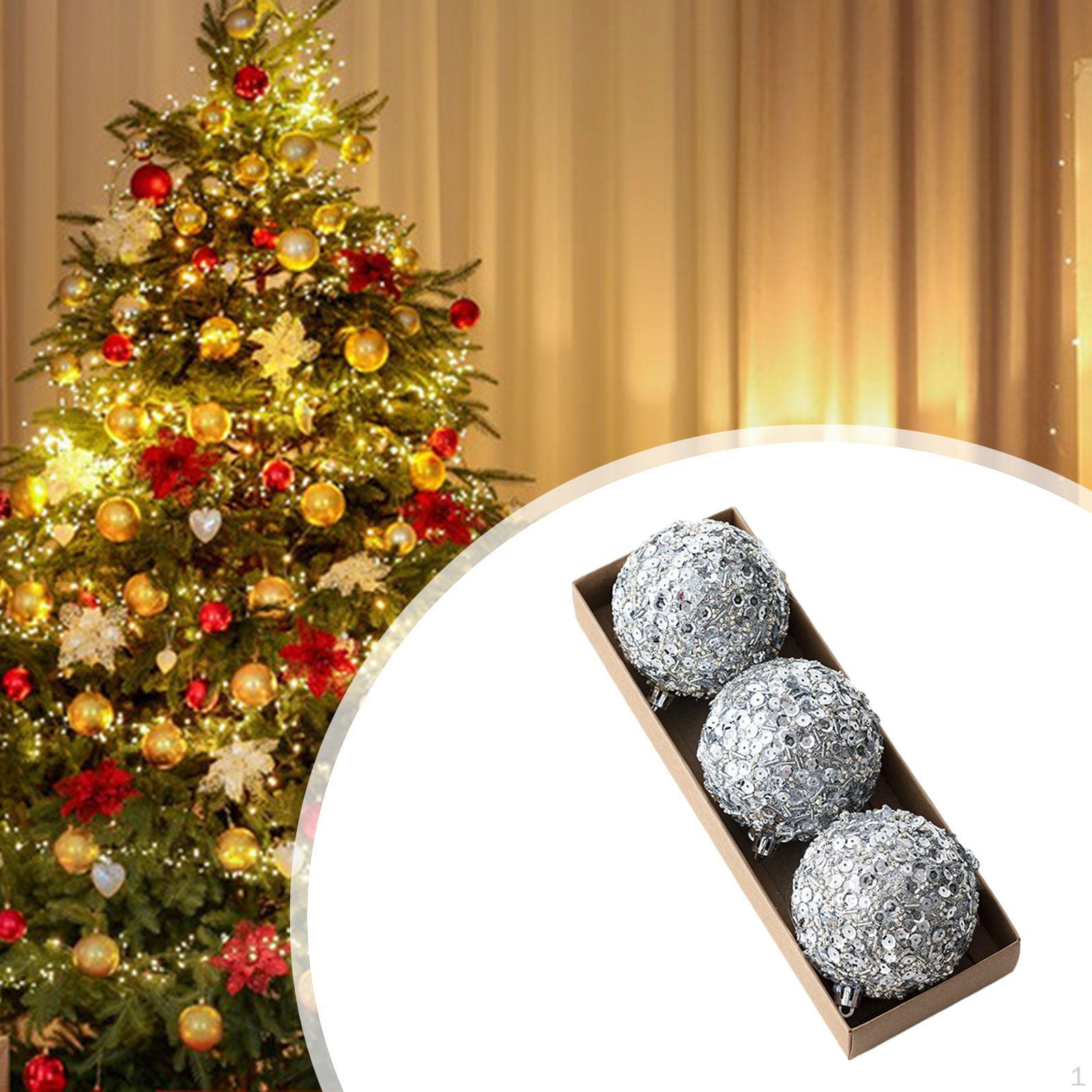 

Рождественский набор шаров, елочные украшения, удобные проекты «сделай сам», декоративные шары для 8cm_Silver