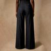 Women's High Waist Striped Wide Leg Pants Retro Casual