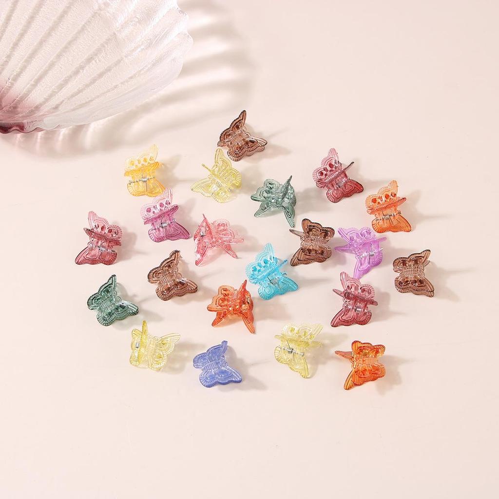 Butterfly Mini Frosted Hair Clips for Braiding and Bangs