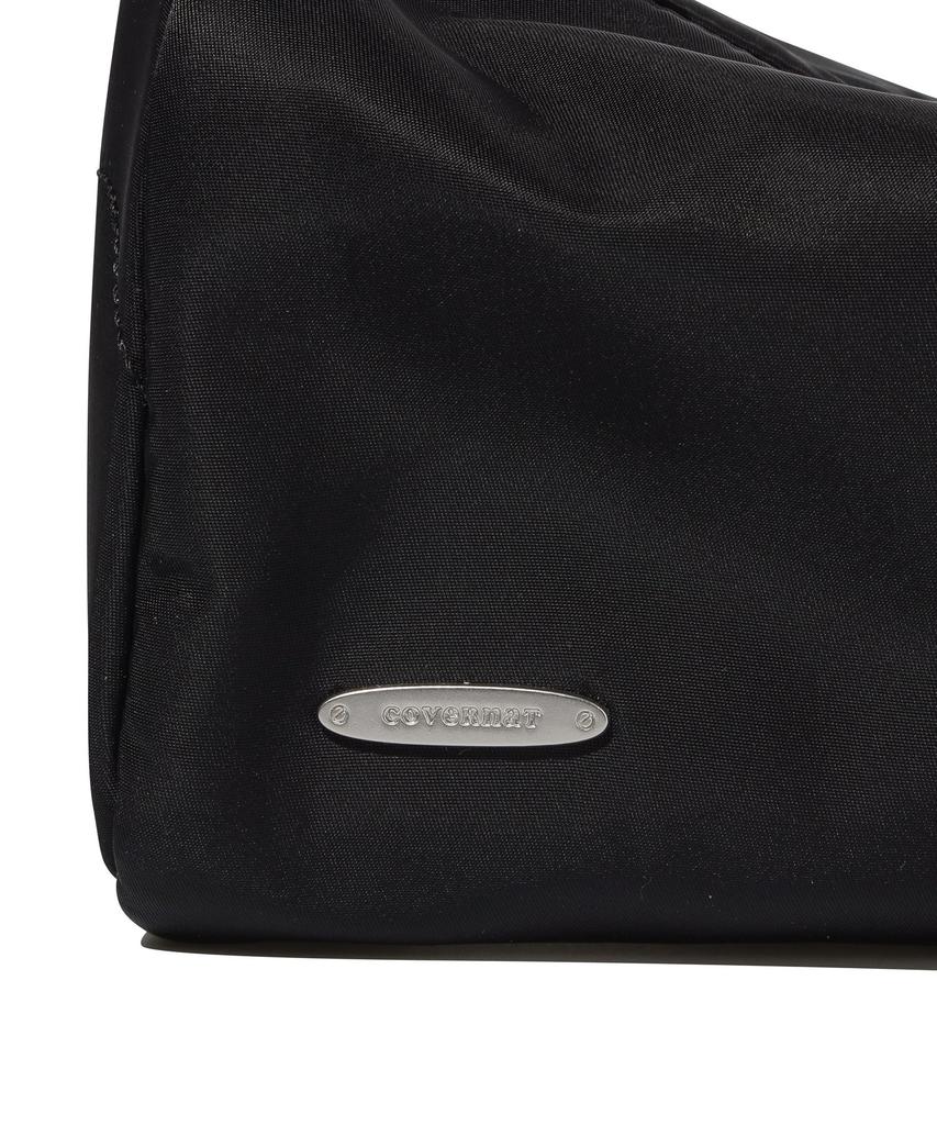 Covernat Woman Clover Heart Square Shoulder Bag Black