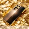 Sleek Gold & Black Gradient phone case glass s25 ultra case s26 ultra case for Samsung Galaxy S26 S25 S24 S23 S22 FE Ultra Plus