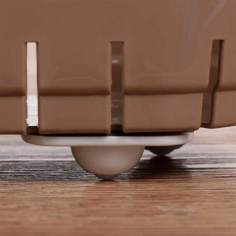 4Pcs Wheels for Furniture Caster Stainless Steel Roller Self Adhesive Furniture Caster Home Strong Load-bearing Universal Wheel