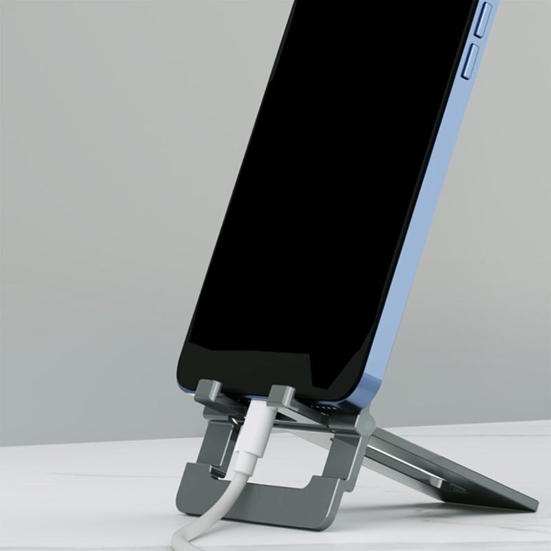 Foldable Metal Phone Holder easy carry Designs Adjustable Aluminum Stand for Easy Pocket Storage & Hands Frees Viewing