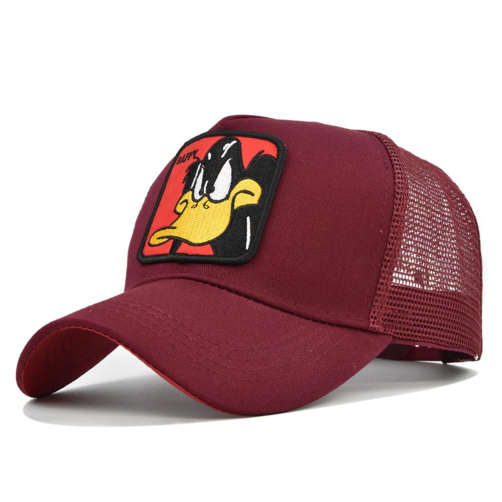 Berretto da Baseball Ricamato Daffy Cappello da Sole con Visiera a Becco d'Anatra Vintage Ingrosso