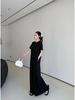 61035# Stylish Women's Over-the-Knee Slimming T-Shirt Dress - Simple, Modern, Short-Sleeved, and Loose-Fitting