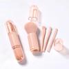 1Set 4 In 1 Makeup Brush Beauty Tool Mini Eye Brush Skin Tone Retractable Makeup Brush Portable Makeup Brush