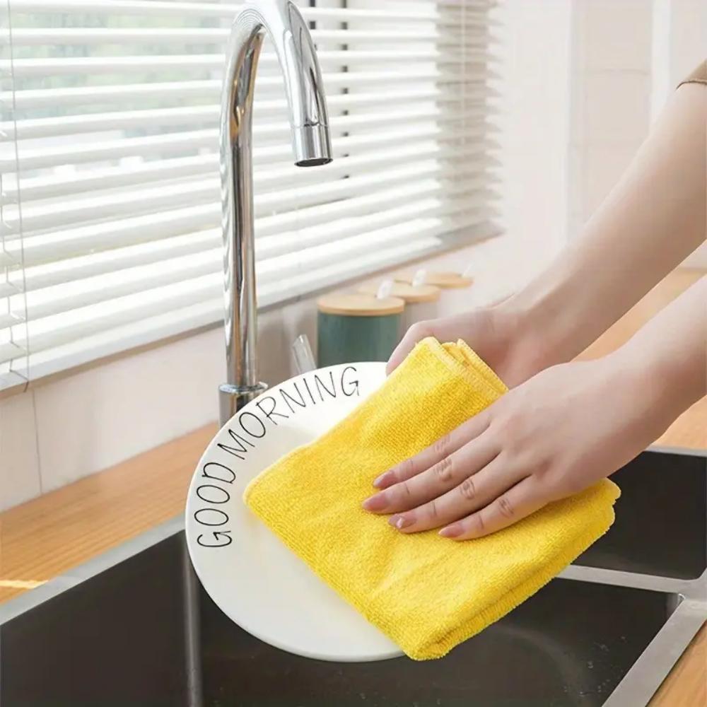10-piece microfiber cleaning cloth for kitchen, home, car wash and glass, suitable for multiple scenarios