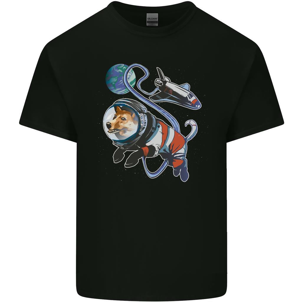 Space Corgi Dog Unisexs Light Cotton TShirt