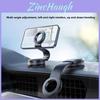Magnetic Car Phone Holder With Soft Rod And Suction Base For Gps Use