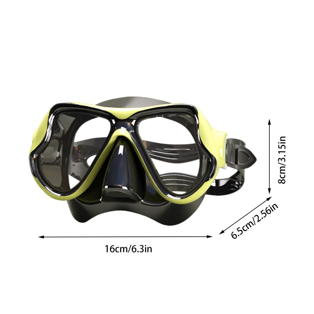 

HD Swimming Goggles For Kids Leakproof Diving Goggles Adjustable Waterproof Snorkel Eyewear Kids Fully Dry Outdoor Pool Use жовтий
