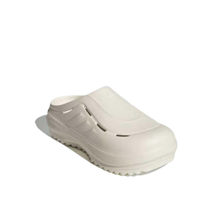 Adidas Ozwave Clog Fashion Versatile Anti-Wear Non-Slip Closed-Toe Slippers Unisex Footwear Han-Jade-White JR9272