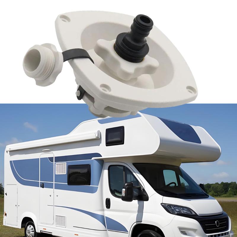 Water Inlet Filler Cap Equipment RV Water Inlet Fill Dish for Caravans Trailer RV Boat