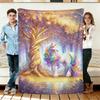 Colorful Unicorn Blanket Throw Blanket, Christmas Decor Gifts for Women Girls
