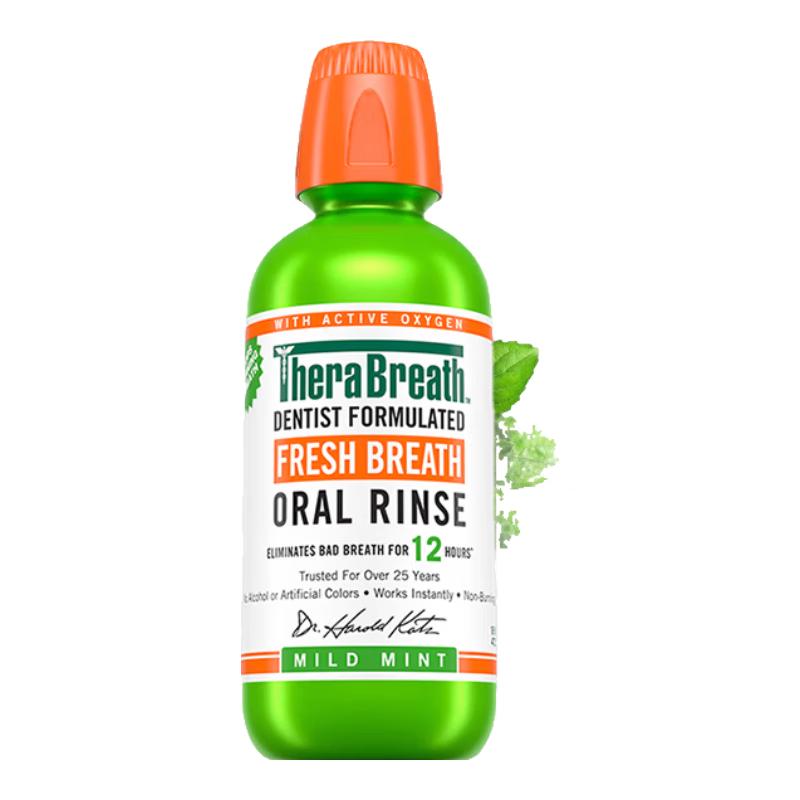 

TheraBreath Fresh Breath Oral Rinse, Mild Mint