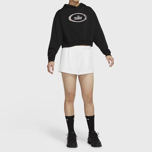 Nike Women's Black Cropped Hoodie