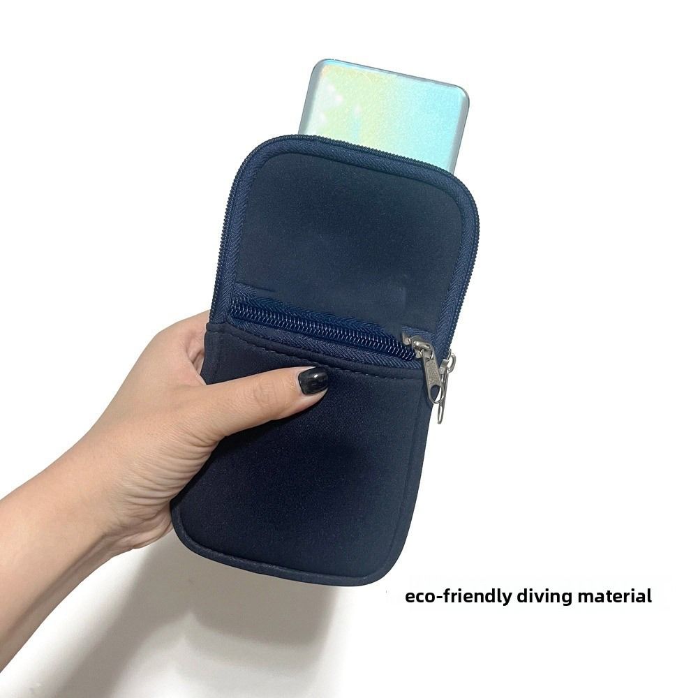 Neoprene Zipper Phone Bag Belt Wearing Phone Bag Pouch  Portable Power Source