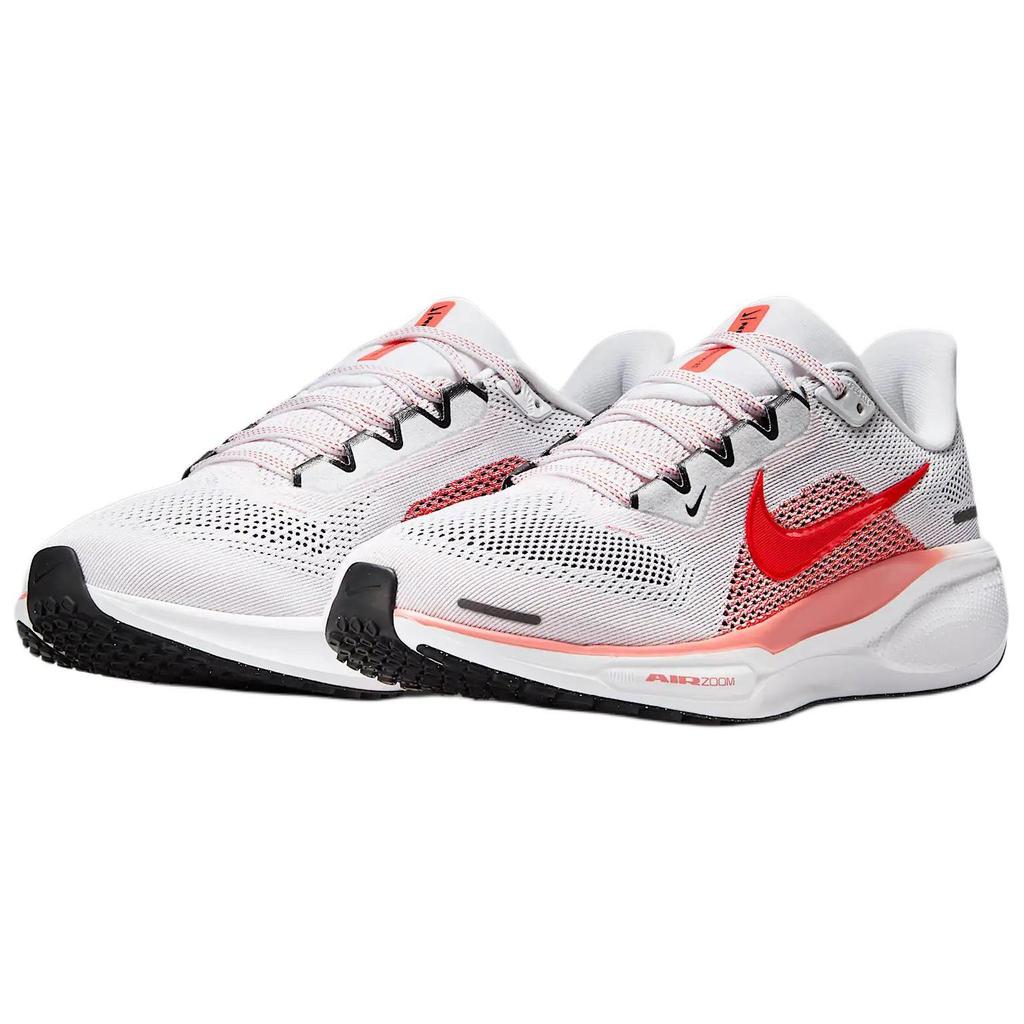 Nike  Air Zoom Pegasus 41 White Magic Ember Women Sneakers Black Bright-Crimson FD2723-109