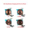 Chip cewki ładowania bezprzewodowego NFC z taśmą głośności Do iPhone 11 Pro Max 12 13 14 X XS XR Panel ładowarki Naklejka