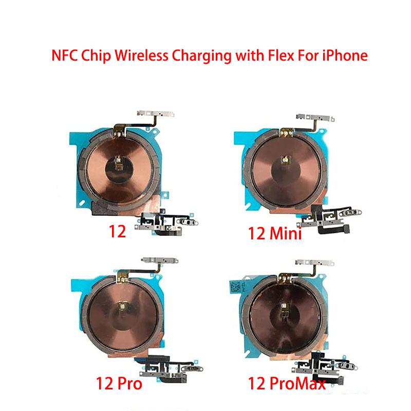Chip cewki ładowania bezprzewodowego NFC z taśmą głośności Do iPhone 11 Pro Max 12 13 14 X XS XR Panel ładowarki Naklejka