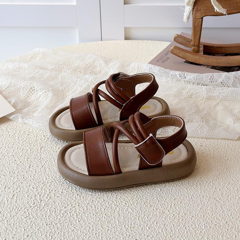 

Style Shoes with Anti-slip Function - Stylish Open-toe Girls Sandals 21 коричневый