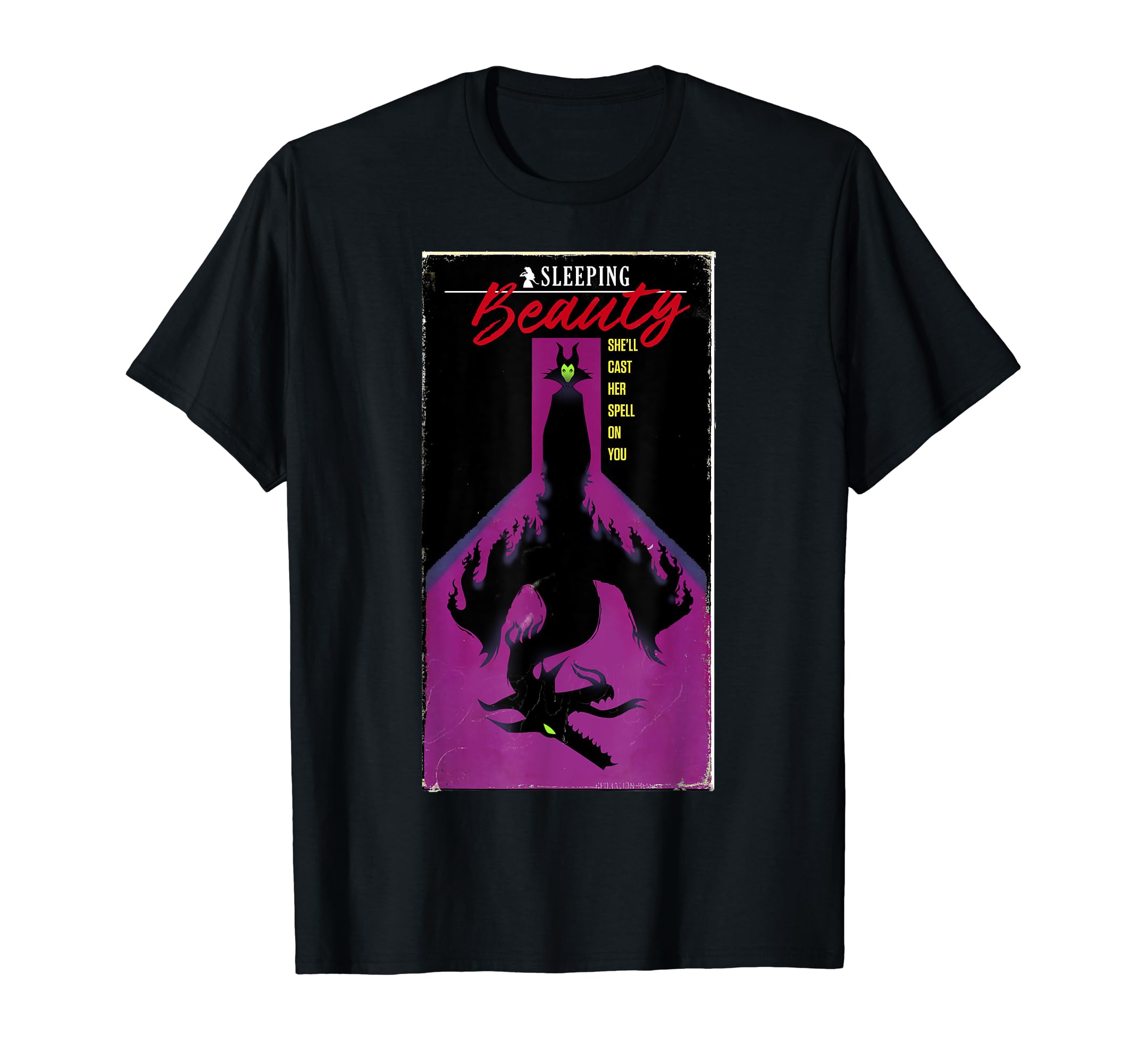 

Disney Sleeping Beauty Maleficent VHS Movie Cover T-Shirt
