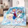 Frozen Flannel Blanket Cartoon Print Design for Travel Picnics Bedrooms Sofas Beds Chairs Home Decor Various Sizes Available