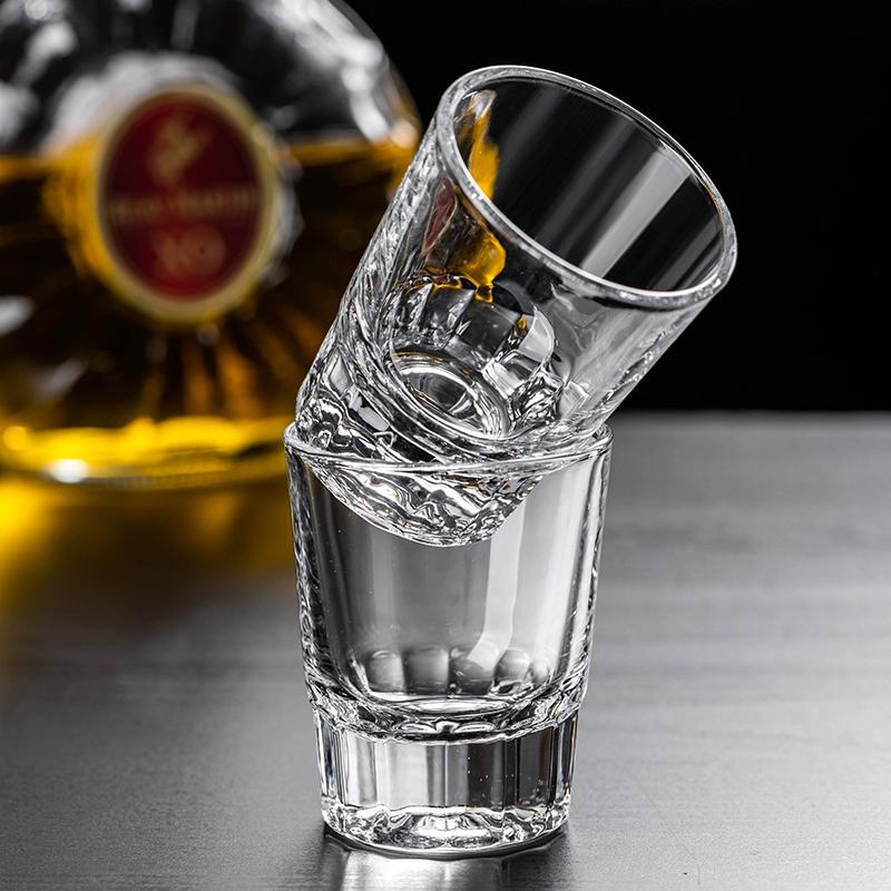 60m/80ml Spirits Cup Shot Glass Personalized Whiskey Glass Bar Foreign Wine Glass Cocktail Mojito Cups Suitable for Gift Giving