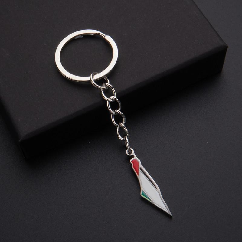 Collar con colgante de mapa de acero inoxidable, titanio y epoxi