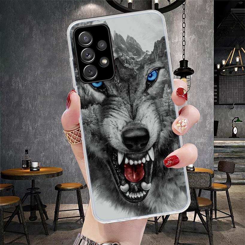 Angry Animal Wolf Fierce Soft Phone Case For Samsung Galaxy S22 S23 S24 S25 Edge S26 Ultra S20 FE S21 Plus + Fundas Coque Galaxy