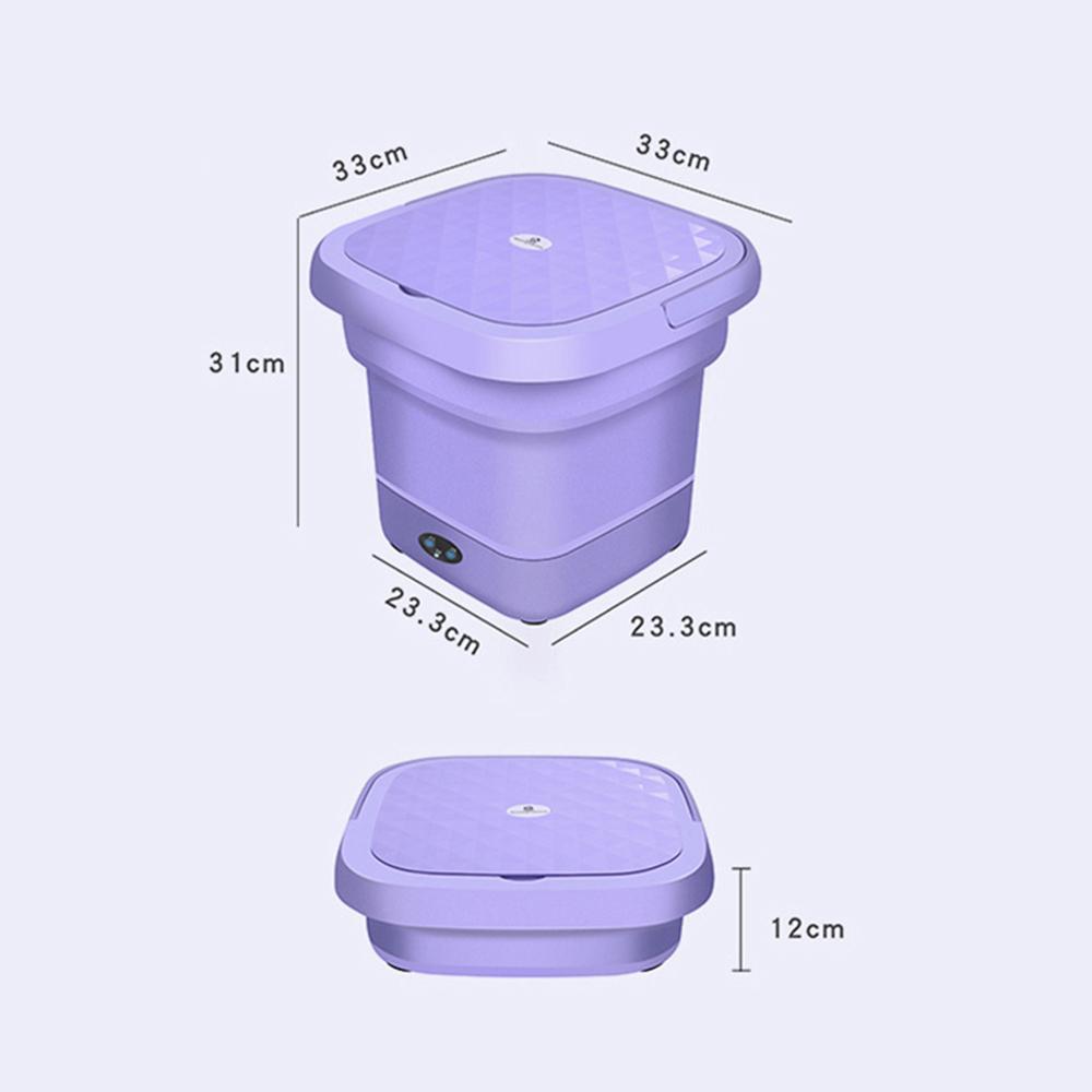 Foldable Portable Washing Machine Mini Underwear Blue Light Sterilization Clothes Washer