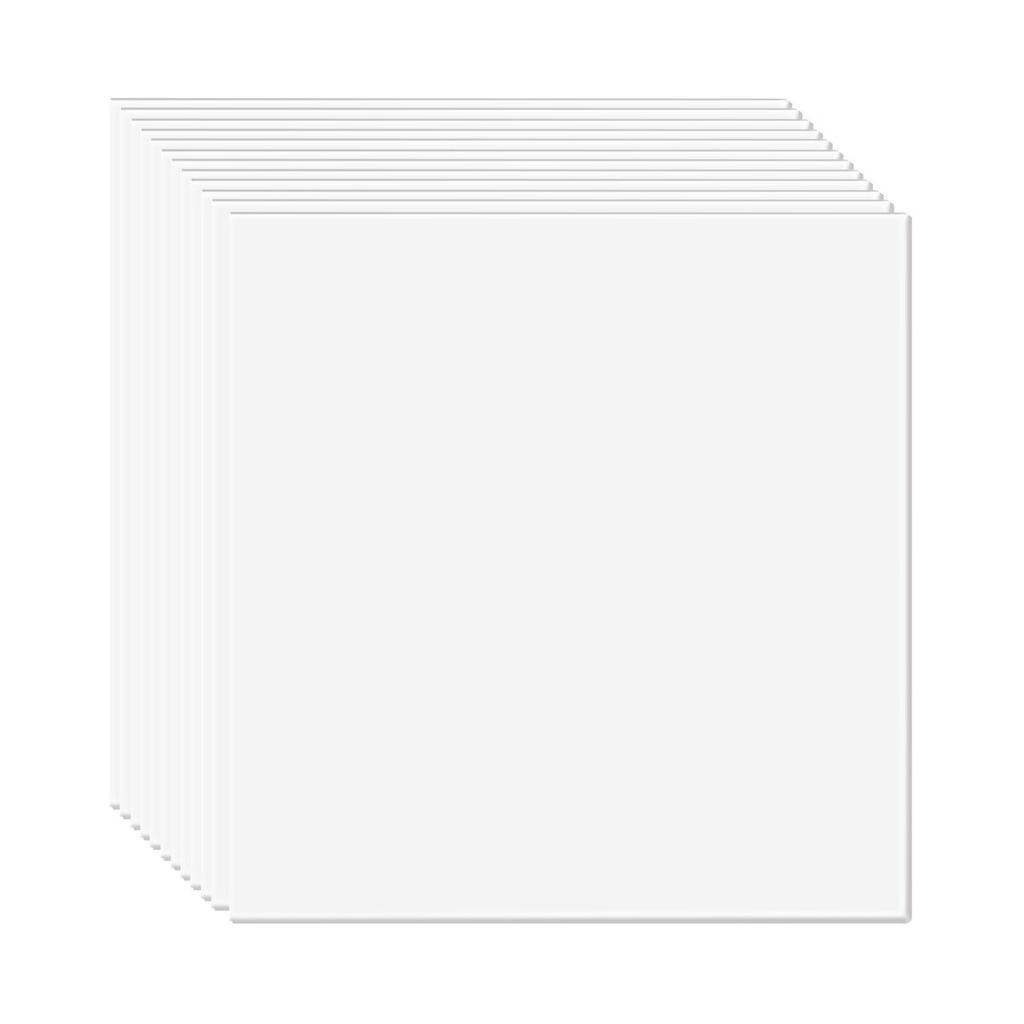 Ceiling Tiles 12-Pack 24 x 24 in PVC Foam Fire-Rated Smooth White