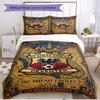 3-teiliges Bettbezug-Set (1 * Bettbezug + 2 * Kissenbezug, ohne Kern), Go Ahead Eagles Print Weiches Ganzjahres-Bettwäscheset, Heimschlafzimmer-Dekoration Geschenk