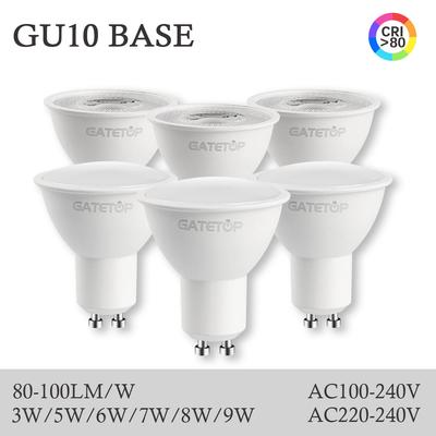 5pcs LED GU10 Spot Light 5W 6W 7W 8W 9W Bulb No Fliker GU10 AC220V 120V Replace 40W Halogen Lamp for Home Lighting Derection