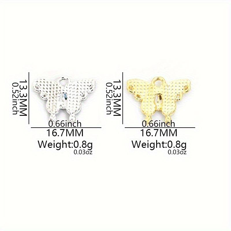 Butterfly Pendant DIY Bracelet Necklace Braided String Bead Pendant Accessory