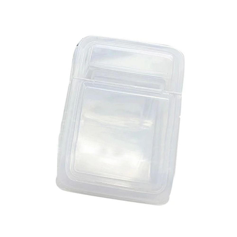 Plastic Card Film Storage Box Transparent Photocard Collection Case Flip Lip Card Holder Box  DIY