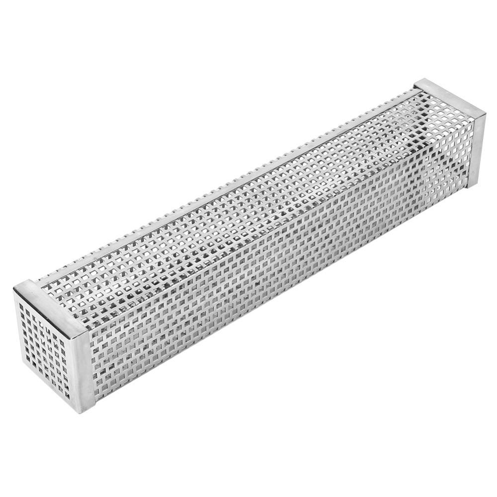 Stainless Steel Pellet Smoker Tube 12 Inch Smoker Tube Meat Smoking Wood Pellet Tube Gas Grill 4