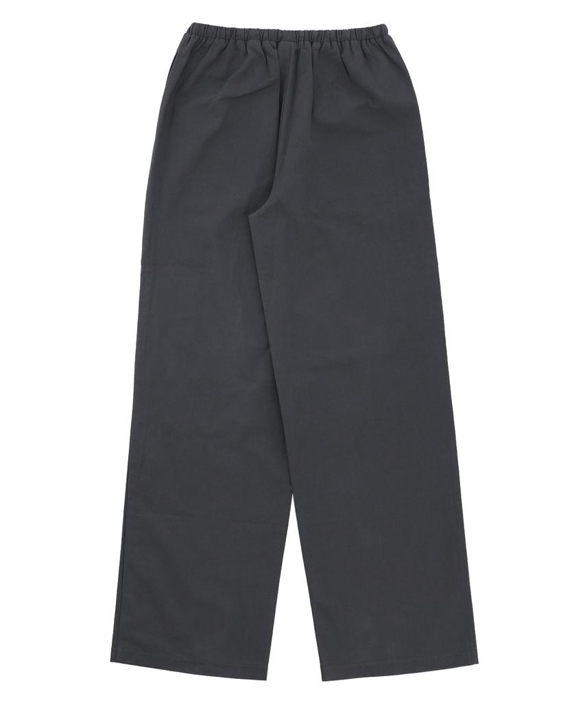 DELICCENT Cotton Elastic Waist Pants [Charcoal]
