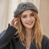 Warm Winter Wool Berets Hat Heart Shape French Artist Hat Fashion Plain Cap  for Women