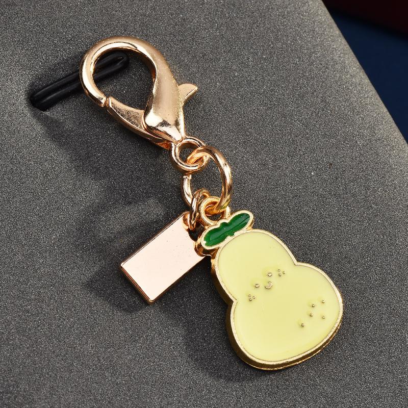 Exquisite High-End Fruit Vegetable Series Keychains For Women Bag Pendant Charm Car Keyring Jewelry Gift Decoration Accessories