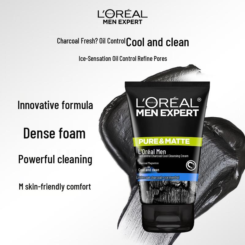 L'Oréal Men's Carbon Cleansing Cream (100ml X 10 Pack)