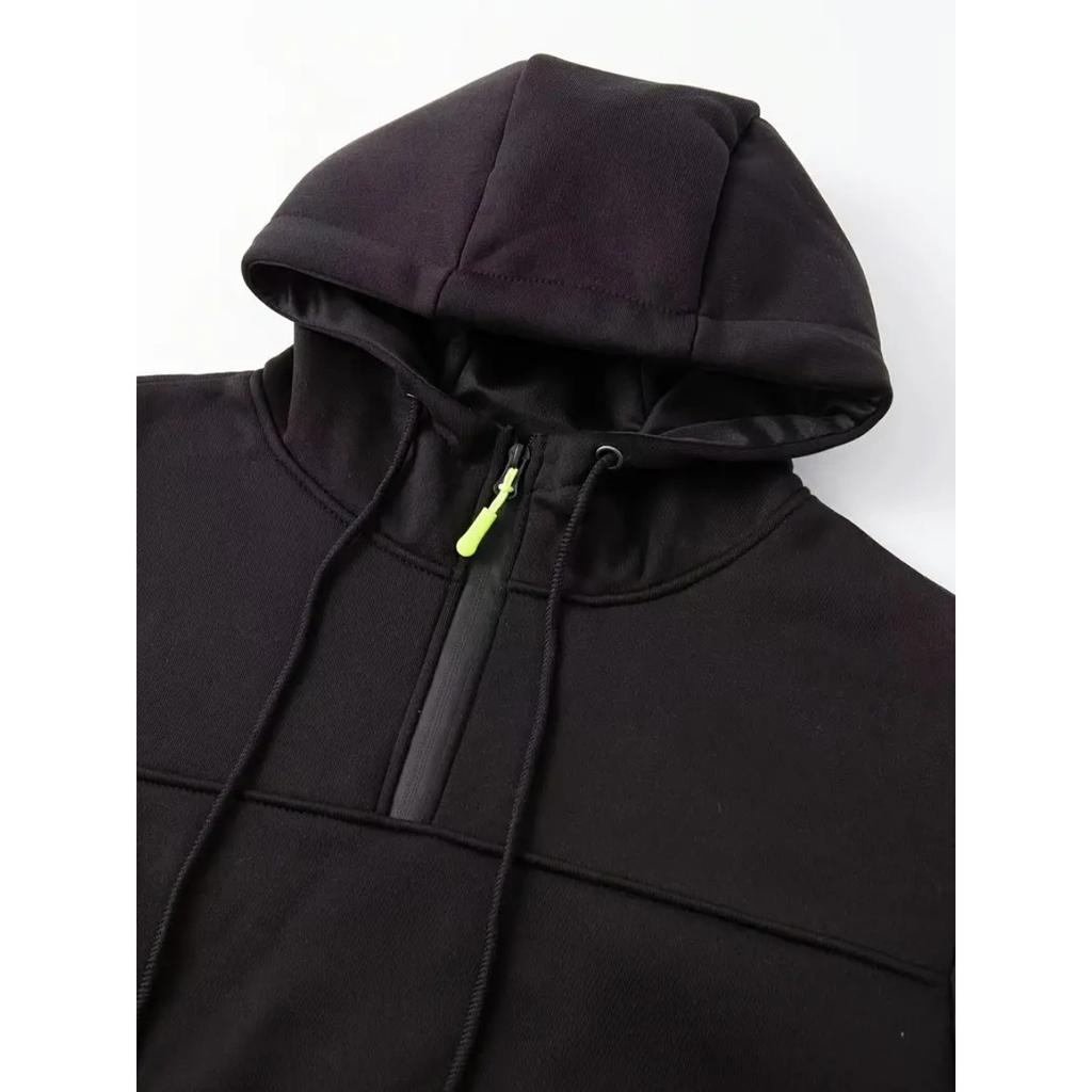 Frühlings- und Herbst Herren Lockerer Hoodie Hoodie Halbreißverschluss Pullover Herren Sport- und Freizeit-Hoodie