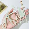 Choyu - Set: Eyelash Curler + Eyebrow Razor + Makeup Scissors + Eyebrow Brush