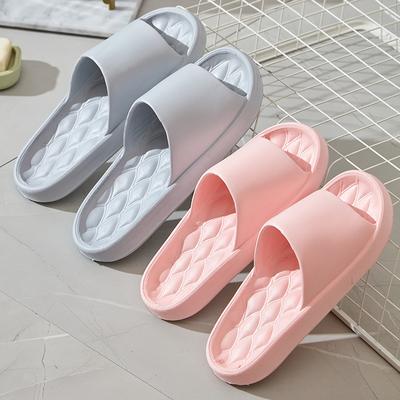 Cross-border Silent Summer Slippers Women's Indoor Home Home Home Non-slip Slippers Bathroom Stepping On Shit Slippers Men's Summer