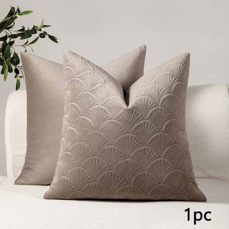 

Autumn Winter Light Luxury Nordic Dutch Velvet Retro Embossed Pillow Double Sided Different Patterns Cushion Pillow Cover 45 * 45cm