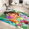 1pc D-Doras The Explorer Print Area Rug - Soft, Washable Non-Slip Indoor Mat, Living Room, Home Office Decorative Rug,Office Decorative
