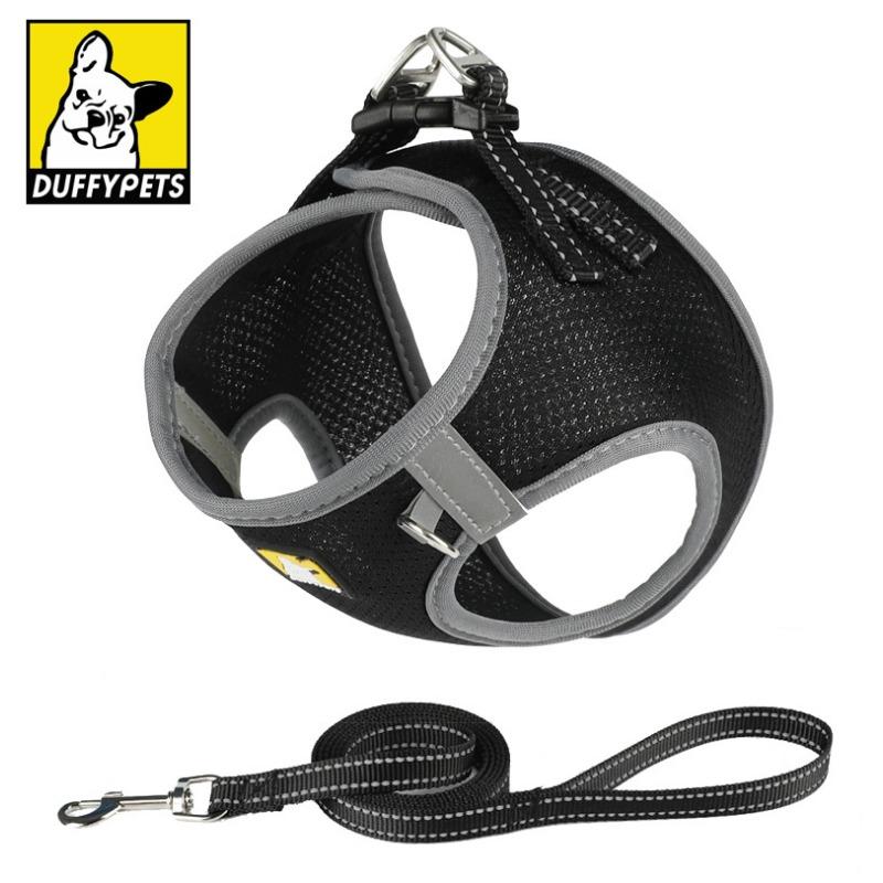 New Dog Leash, Reflective Pet Chest and Back Strap, Vest Style Cat Chest and Back Breathable Dog Leash for Pets