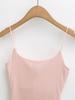Women's Slim Fit High Elasticity Camisole - Spring/Summer Basic Layer, No Bra Needed, Beautiful Back Design.
